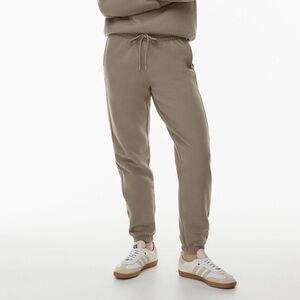 Beige TNA COZY BOYFRIEND fleece Sweatpants